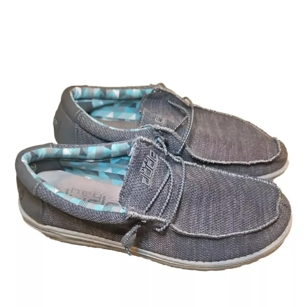 Hey Dude Mens Wally Sox In Charcoal 12